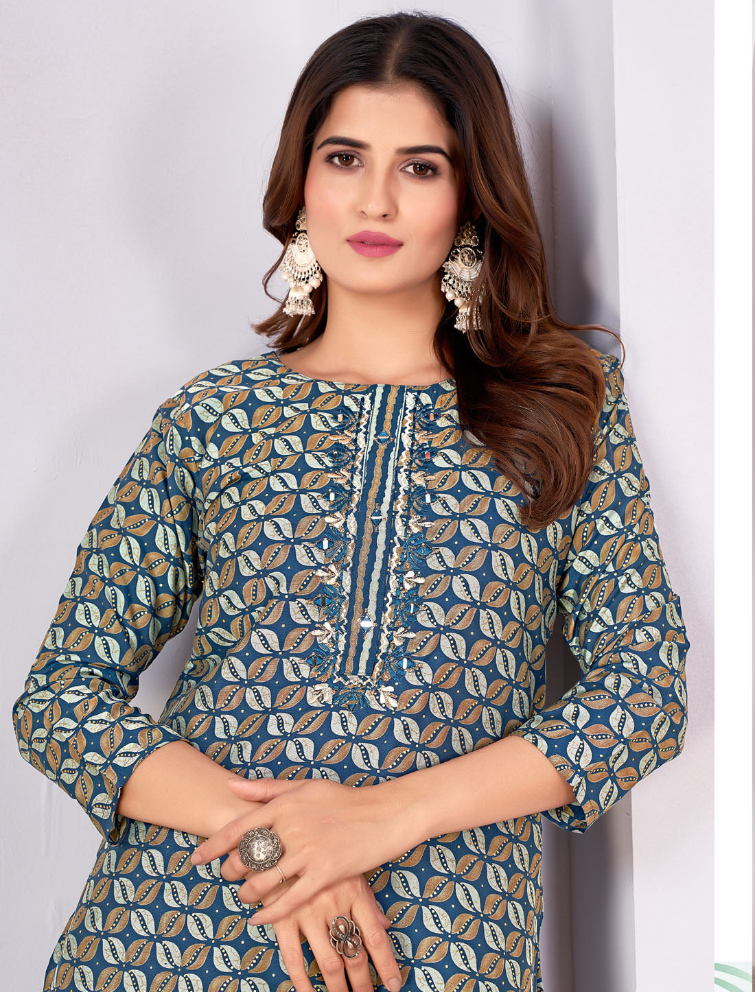 Timeless Elegance: Royal Silk Top with Premium Pocket Pant - Traditional Wear for Women