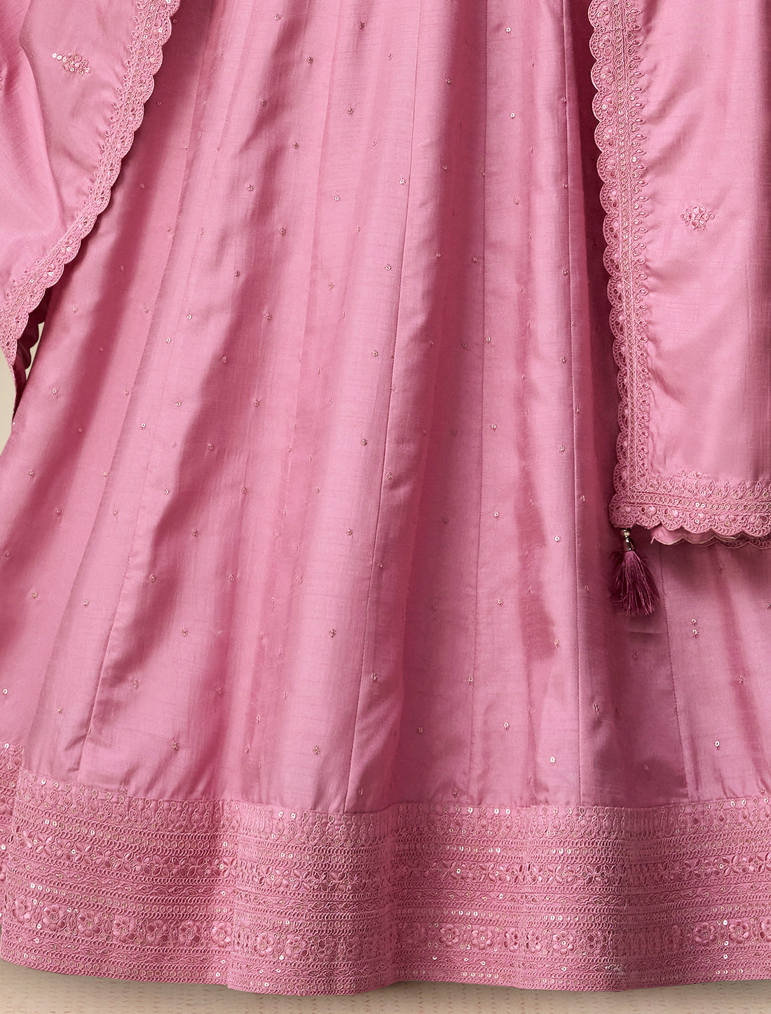Pink Premium Silk Free Size Designer Party Wear Gown For Women