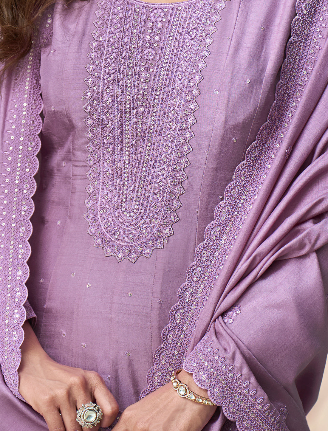 Purple Premium Silk Free Size Designer Party Wear Gown For Women