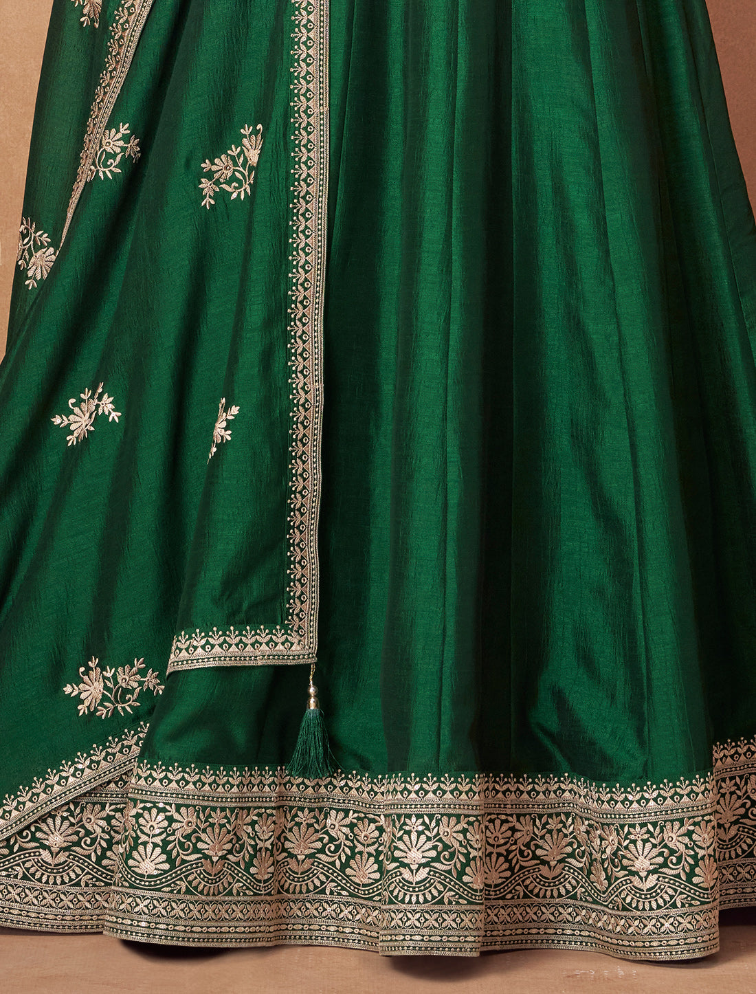 Green Silk Free Size Designer Party Wear Gown For Women