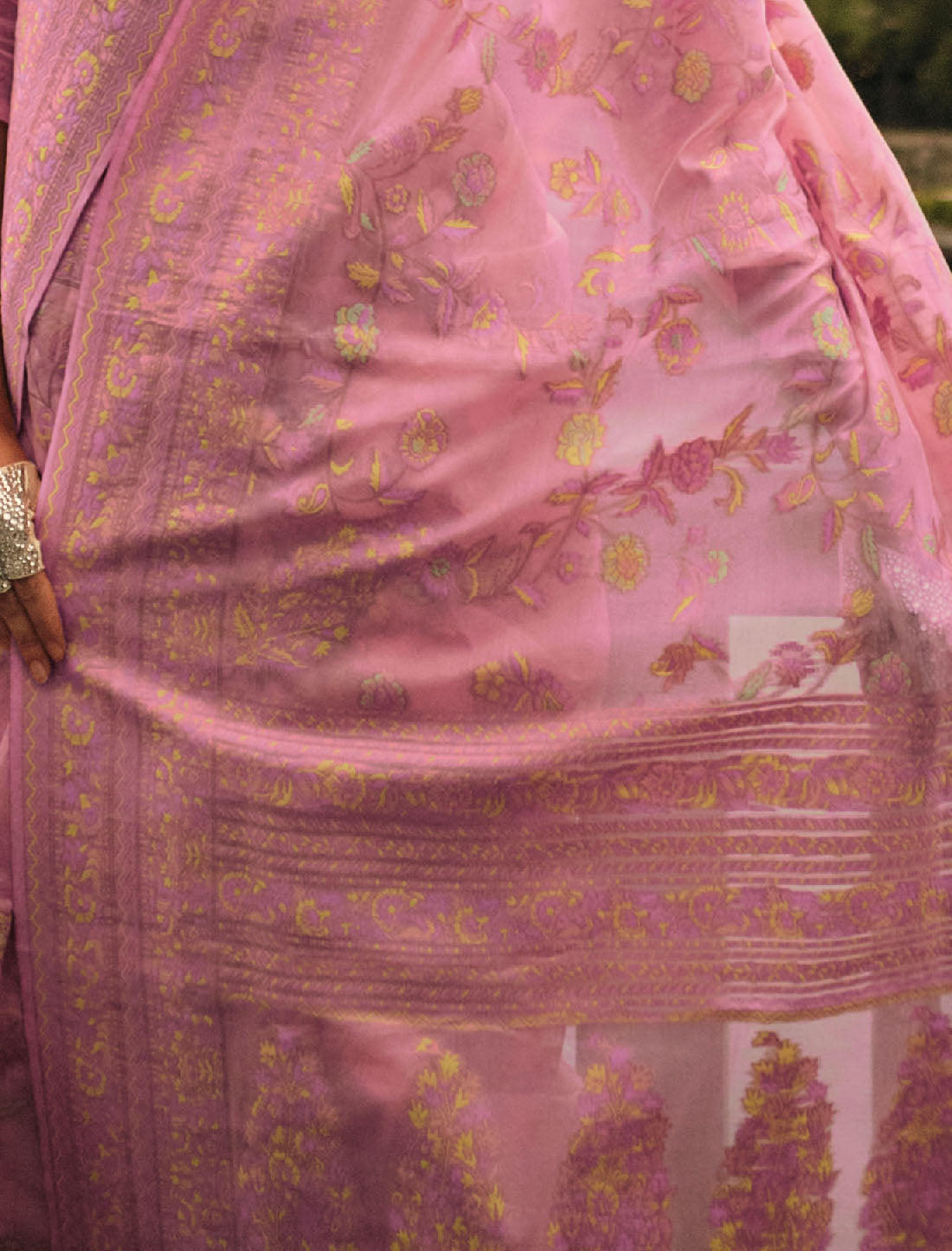 Experience Luxury Satin Crepe Fancy Saree For Women