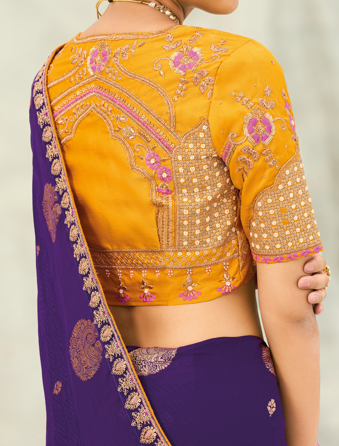 Jamli Pure Orgenza Viscose Designer Party Wear Saree