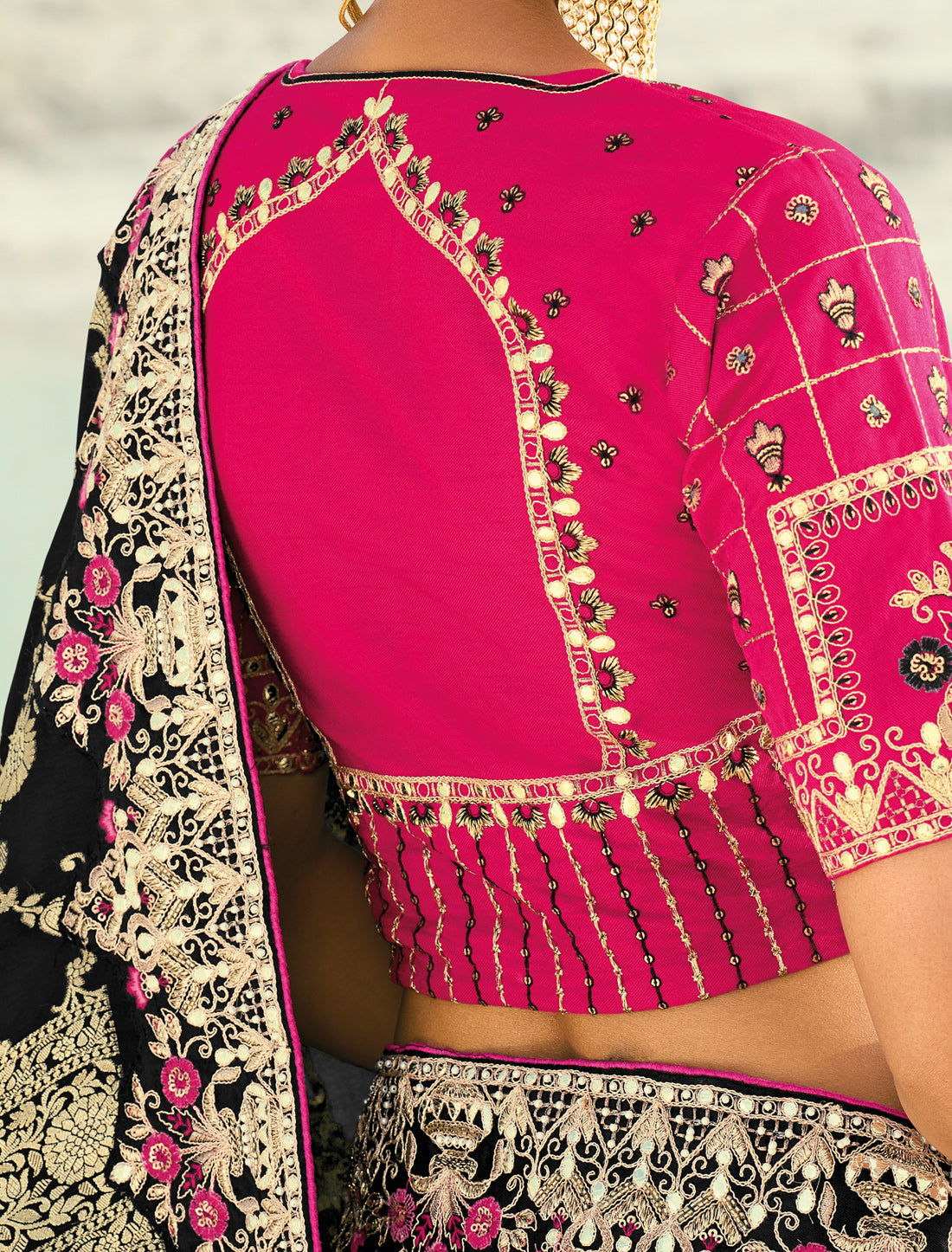 Black Pure Dola Viscose Heavy Party Wear Designer Saree