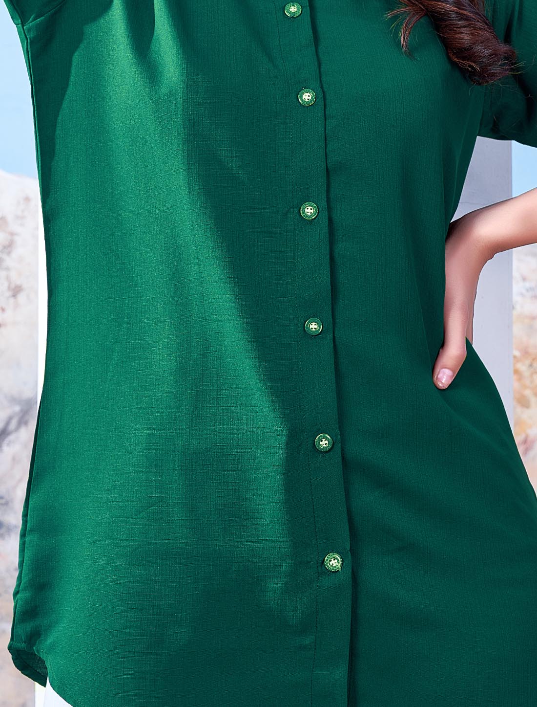 Majestic Maaza Cotton Plain Top For Women