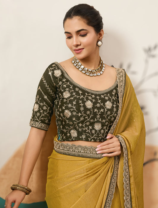Sequence Work Saree for Women – Party Wear