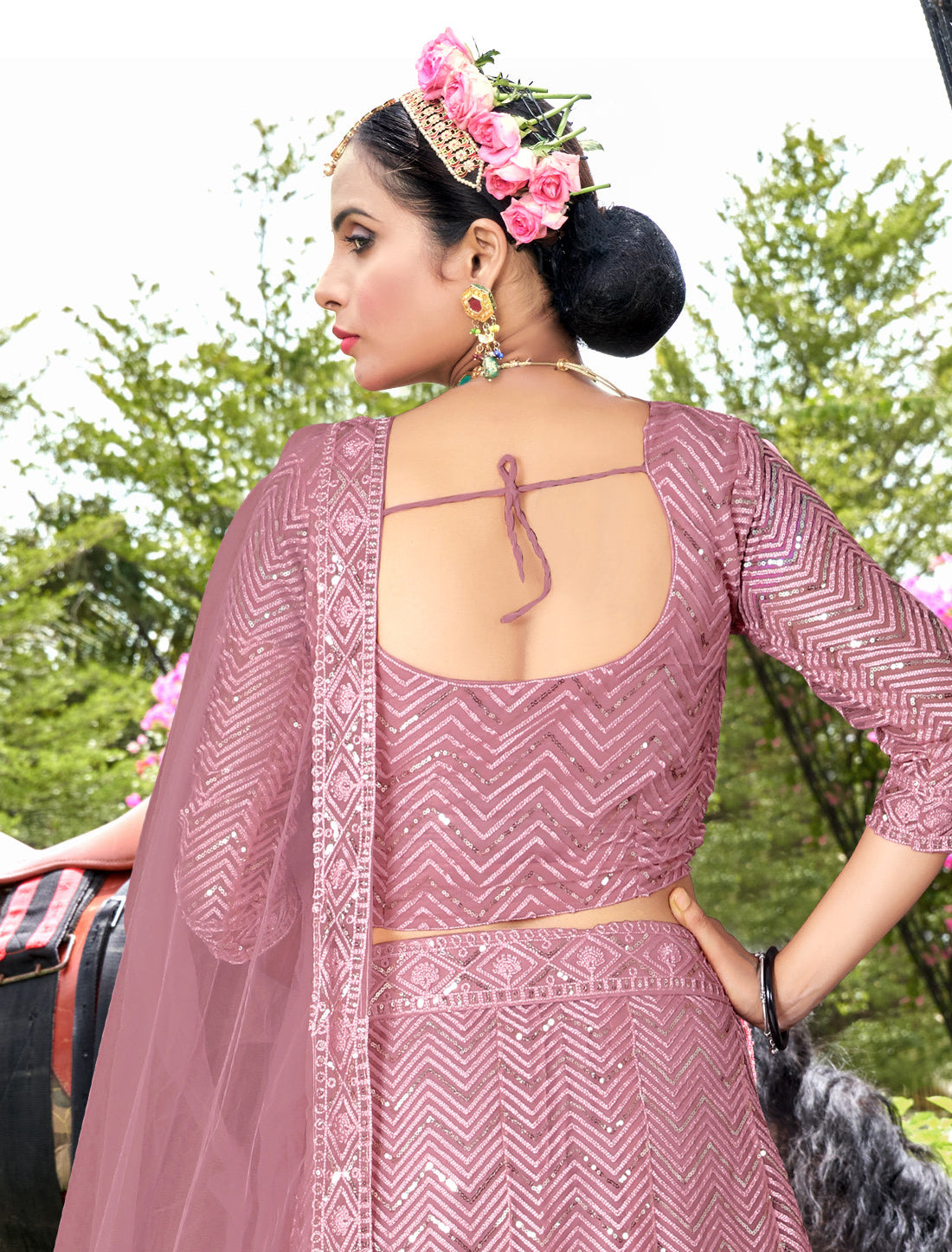 Latest Lehenga Choli for Women | Designer Net Outfit