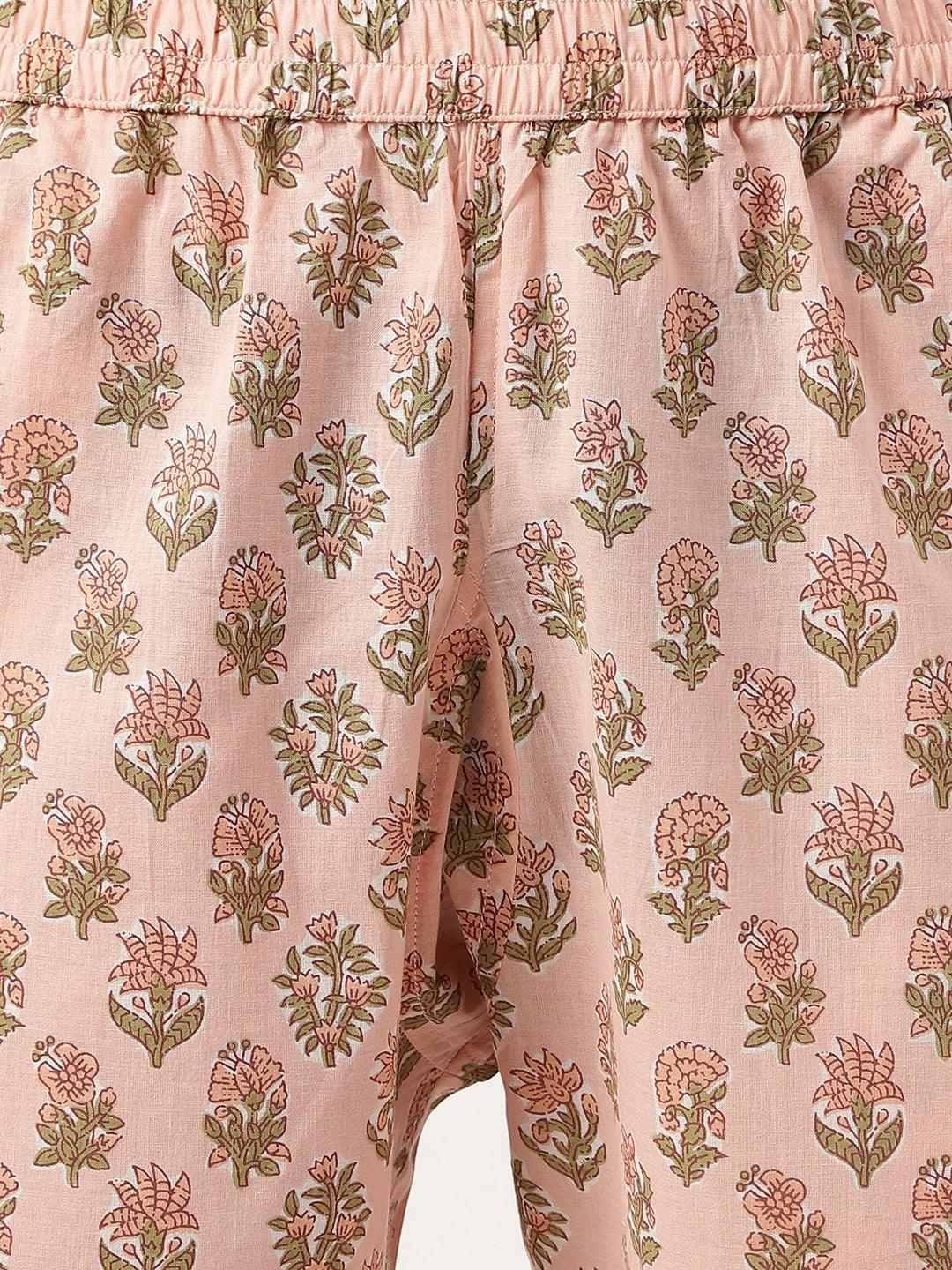 Divena Soft Pink Printed Loungewear/Nightwear - divena world