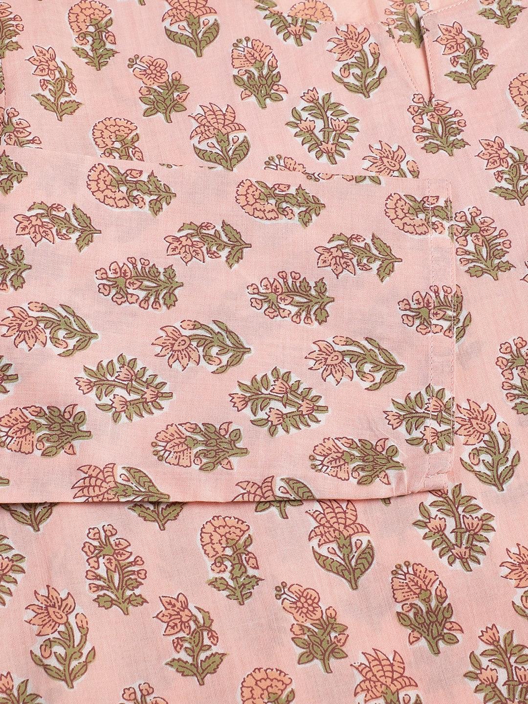 Divena Soft Pink Printed Loungewear/Nightwear - divena world