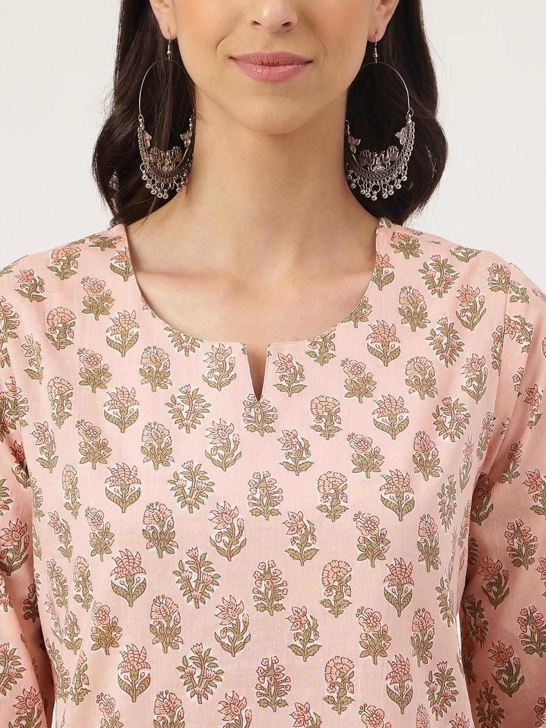 Divena Soft Pink Printed Loungewear/Nightwear - divena world