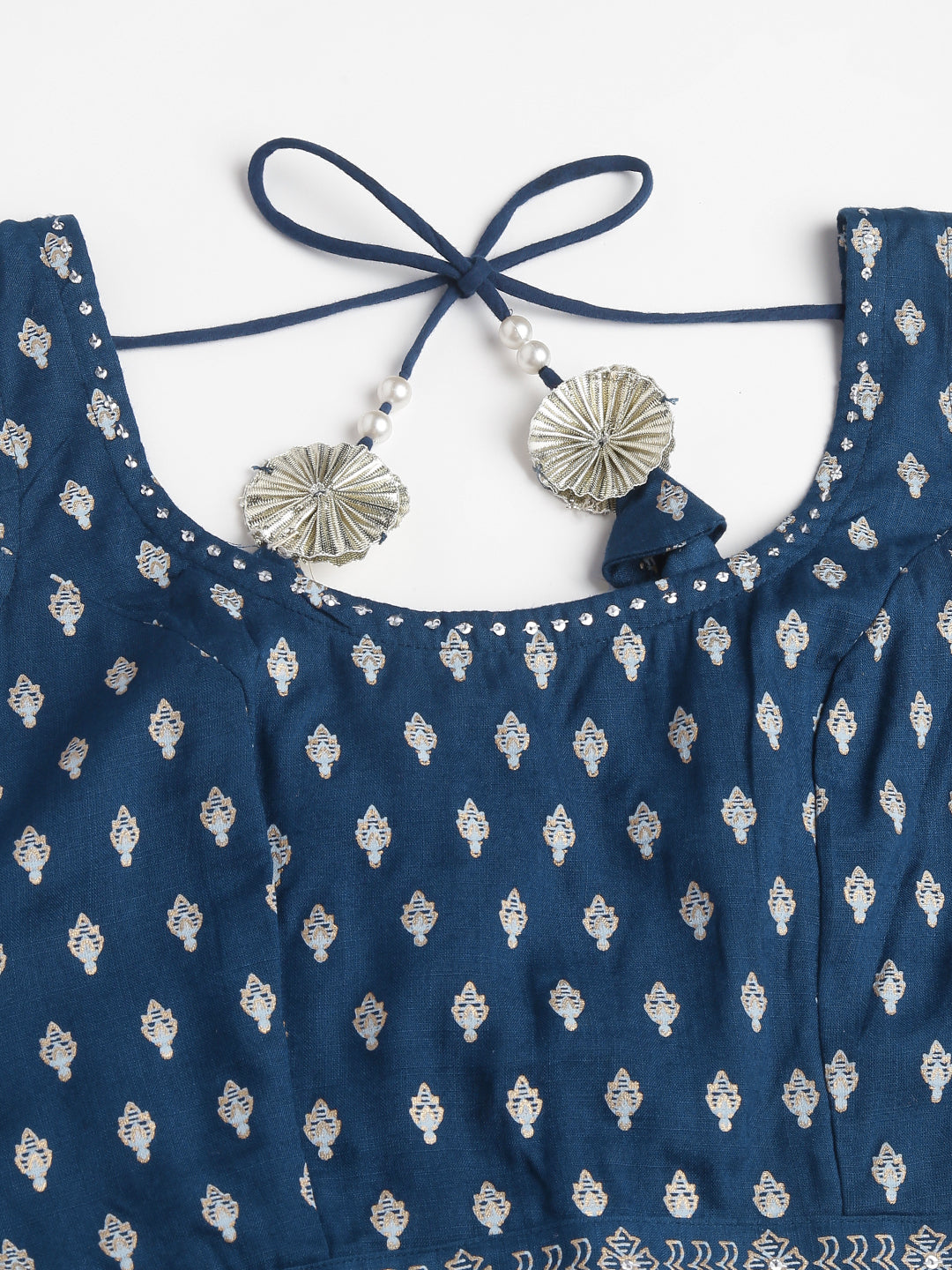 Party Wear Blue Rayon Flared Lehenga Choli Set with Organza Dupatta