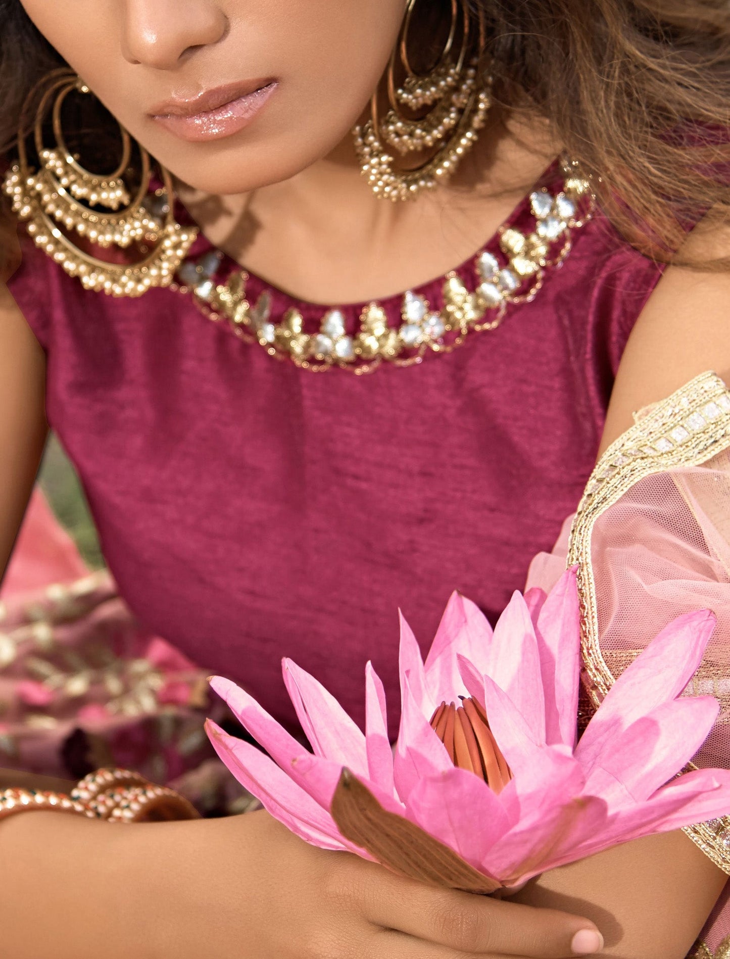 Soft Net Lehenga with Choli & Dupatta Zari Work Lehenga Choli Set For Women
