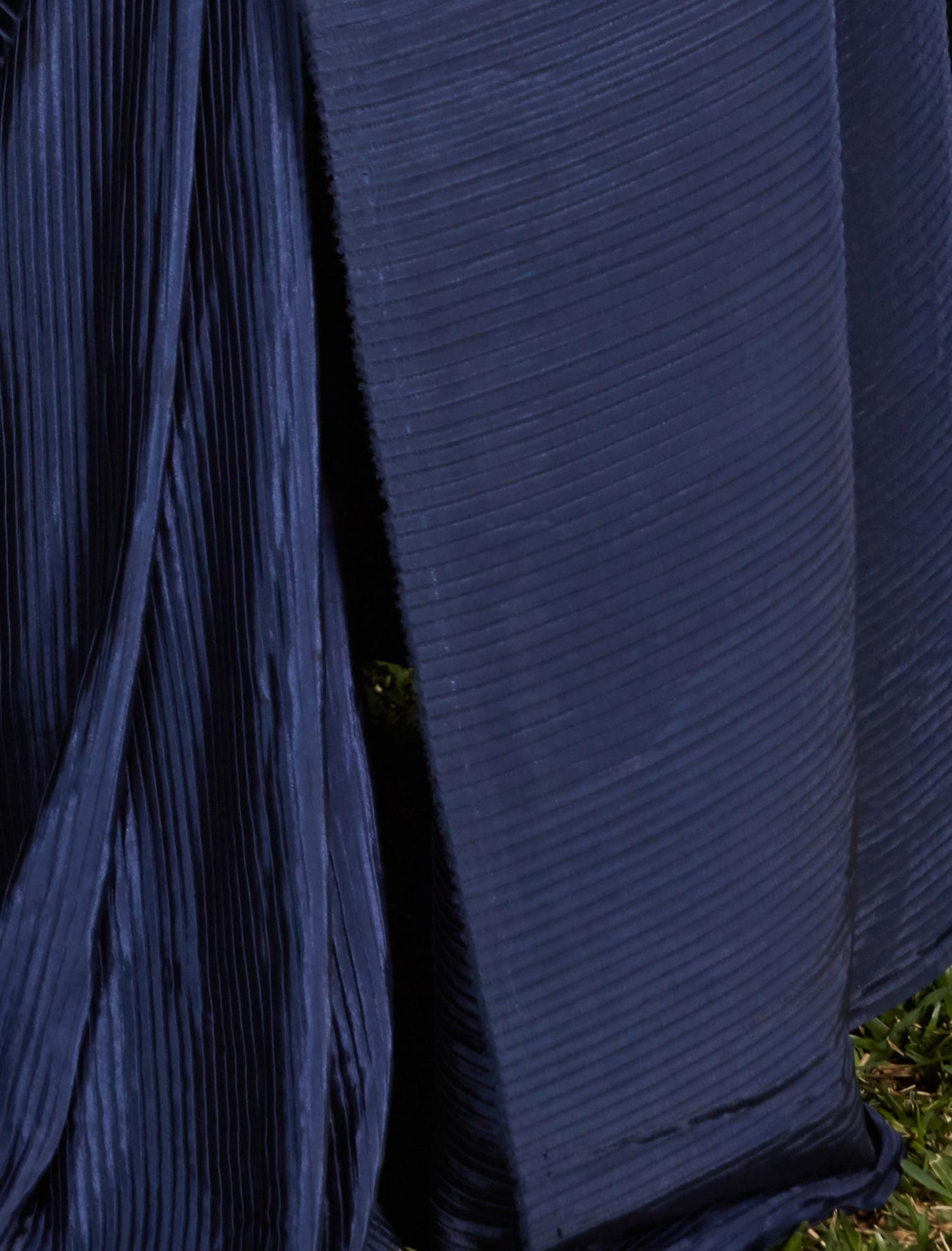 Navy Blue Plitting Work Designer Weadding & Party Silk Saree For Women