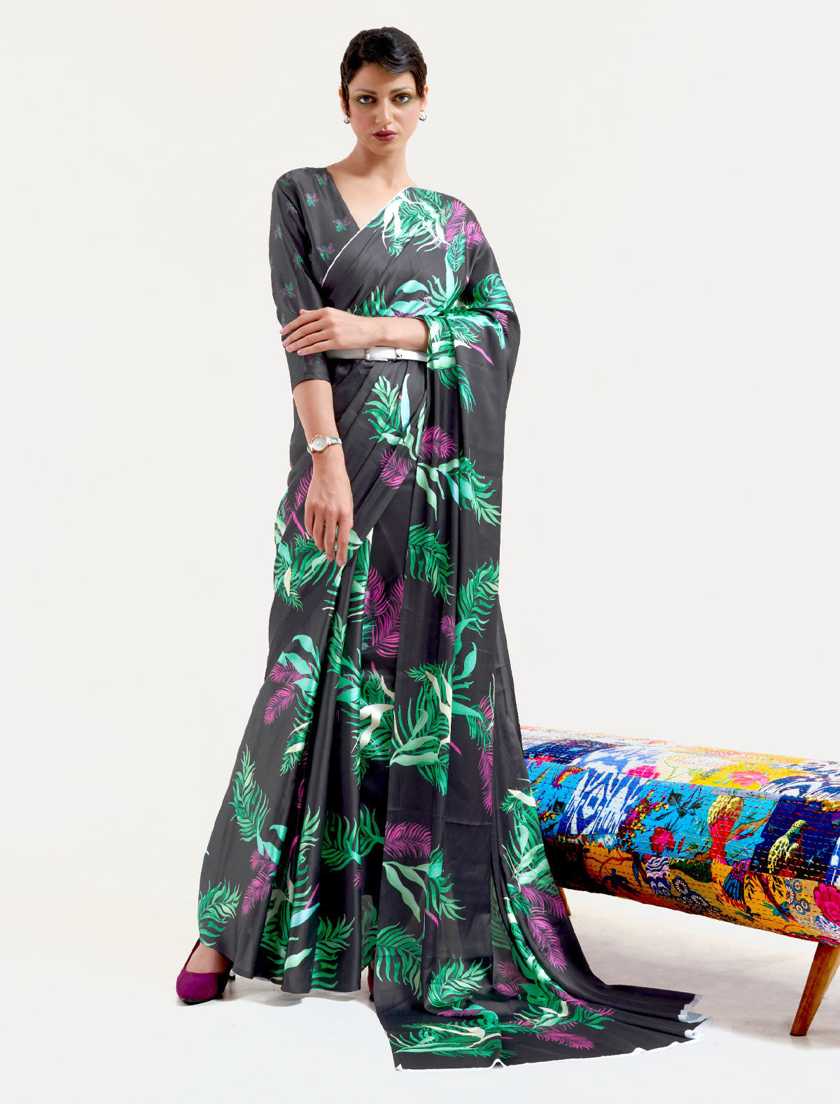 Satin Crape Saree Collection: Unveil Your Beauty | BeFashionate