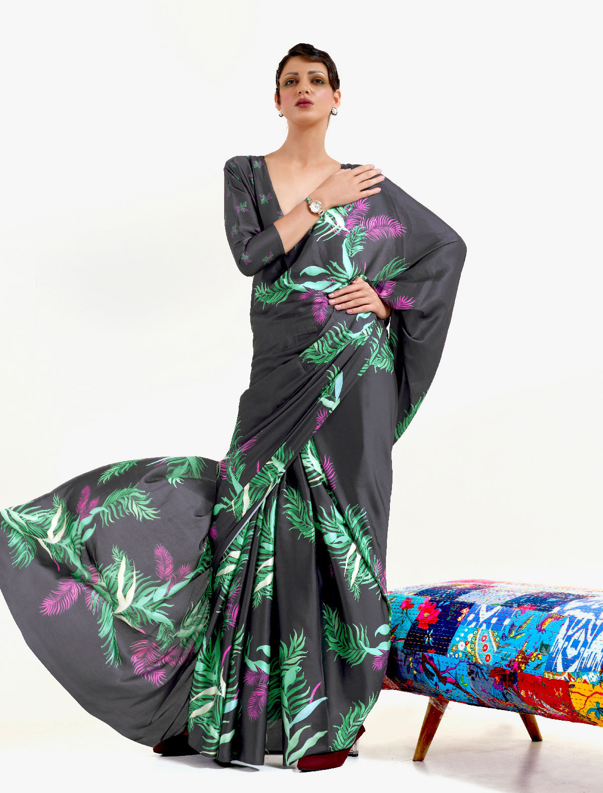 Satin Crape Saree Collection: Unveil Your Beauty | BeFashionate