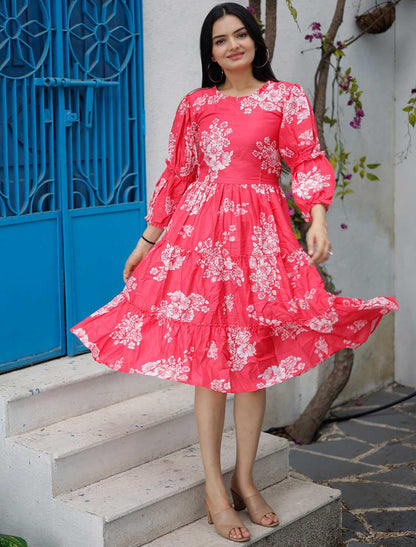 Pure Muslin Digital Print With Inner Westren Dress