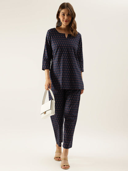 Blue Printed Loungewear /Nightwear