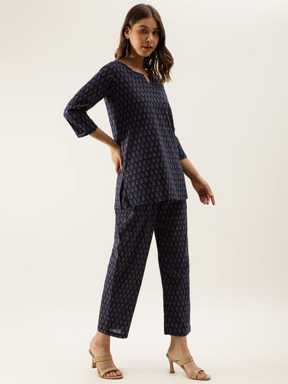 Blue Printed Loungewear /Nightwear