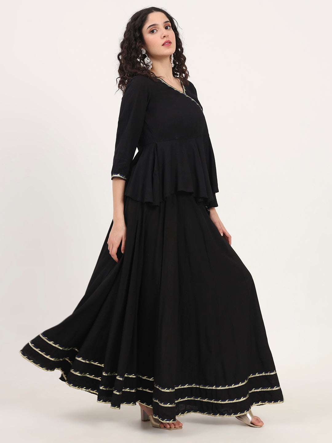 Back Gota Hand Work lehenga dupatta set