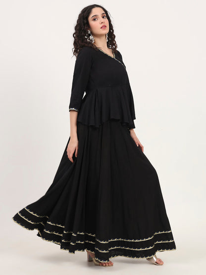 Back Gota Hand Work lehenga dupatta set