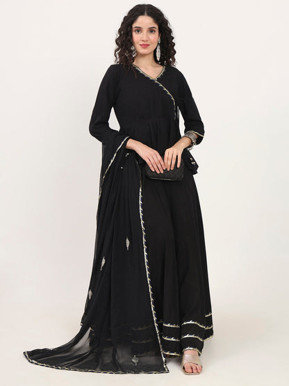 Back Gota Hand Work lehenga dupatta set