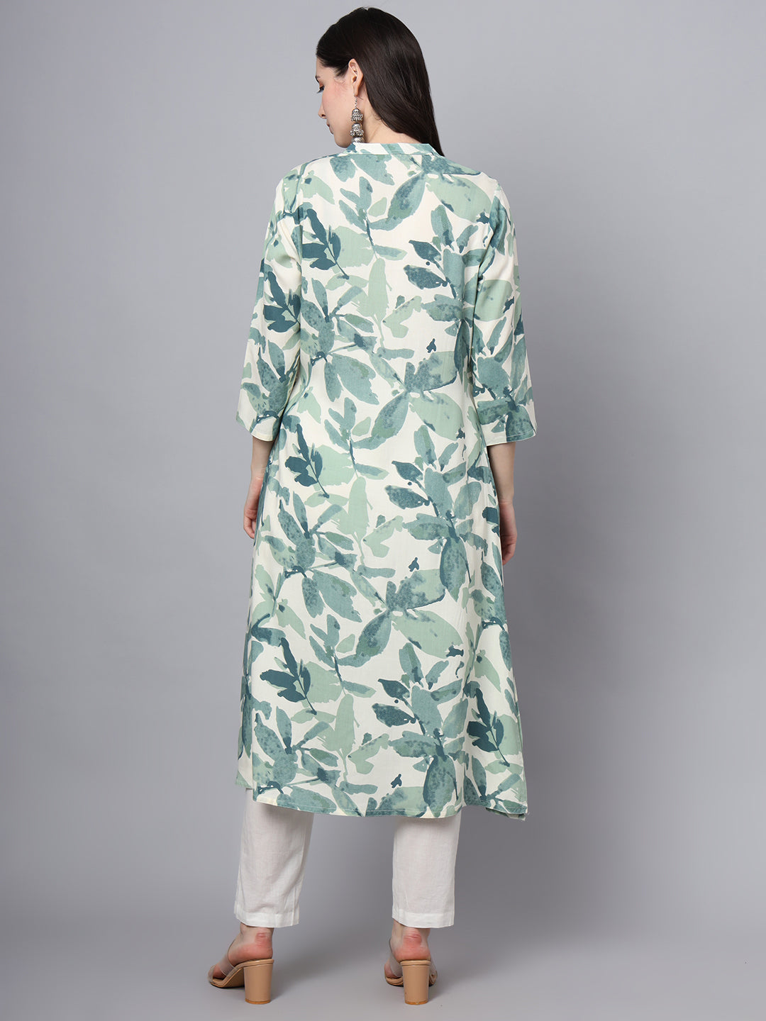 BeFashionate A-Line White Rayon Kurta