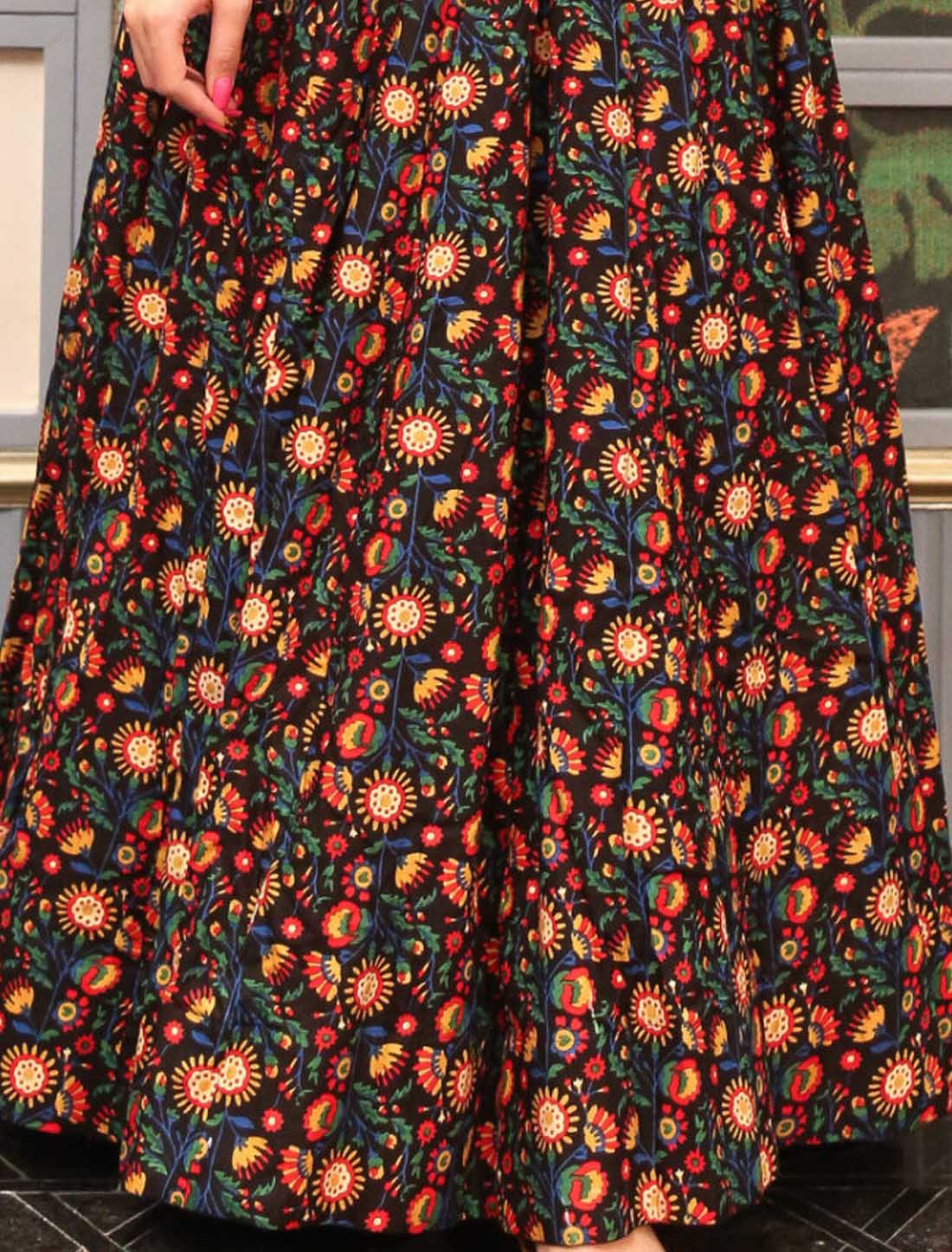 Hevay Crepe With Pure Cotton Westren Style Long Gown