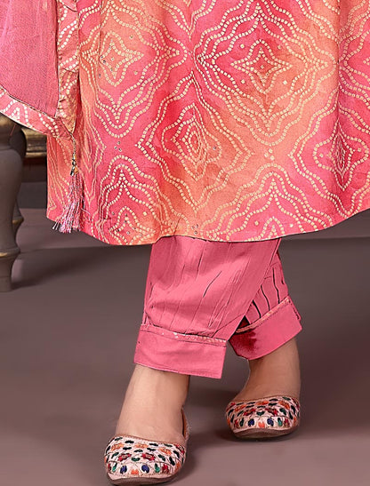 Handcrafted Rayon Ethnic Kurta Set For Women With Pant Najmin Dupatta