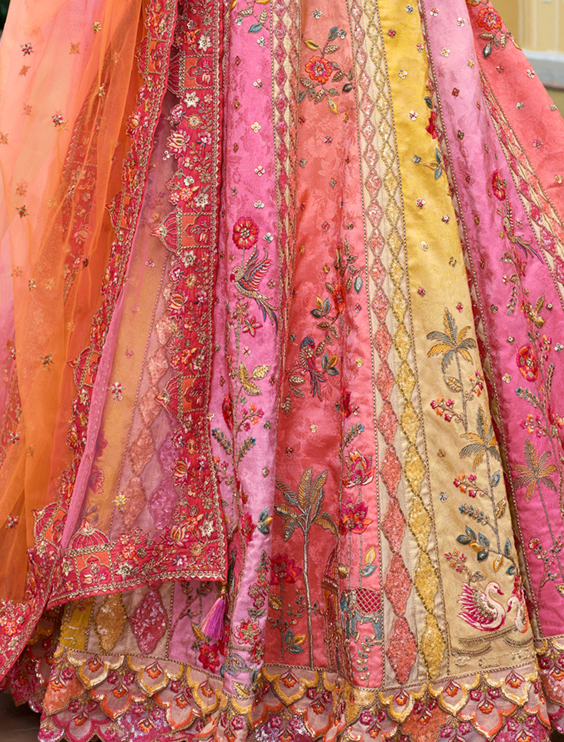 Light Pink Fancy Silk An Net Heavy Embroidery Designer Ethnic Lehenga Choli