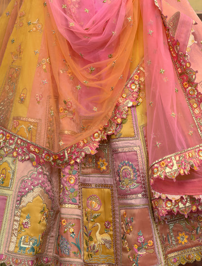 Light Pink Fancy Silk An Net Heavy Embroidery Designer Lehenga Choli