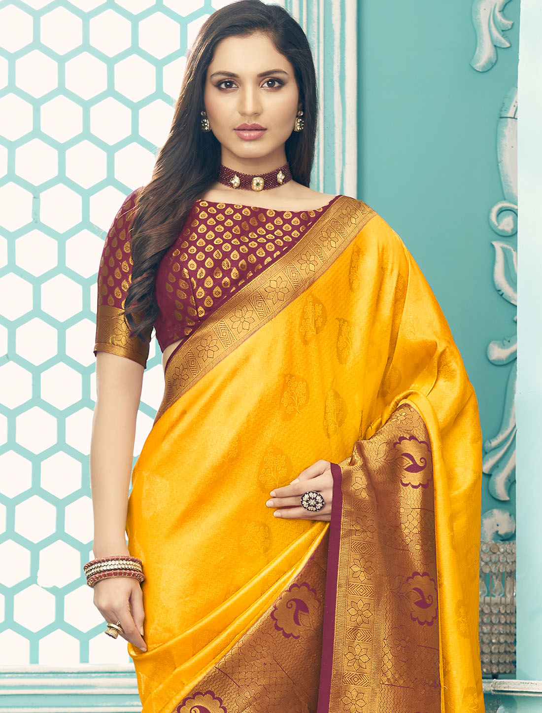 Radiant Reverie: Softy Kubera Pattu Saree by Befashionate