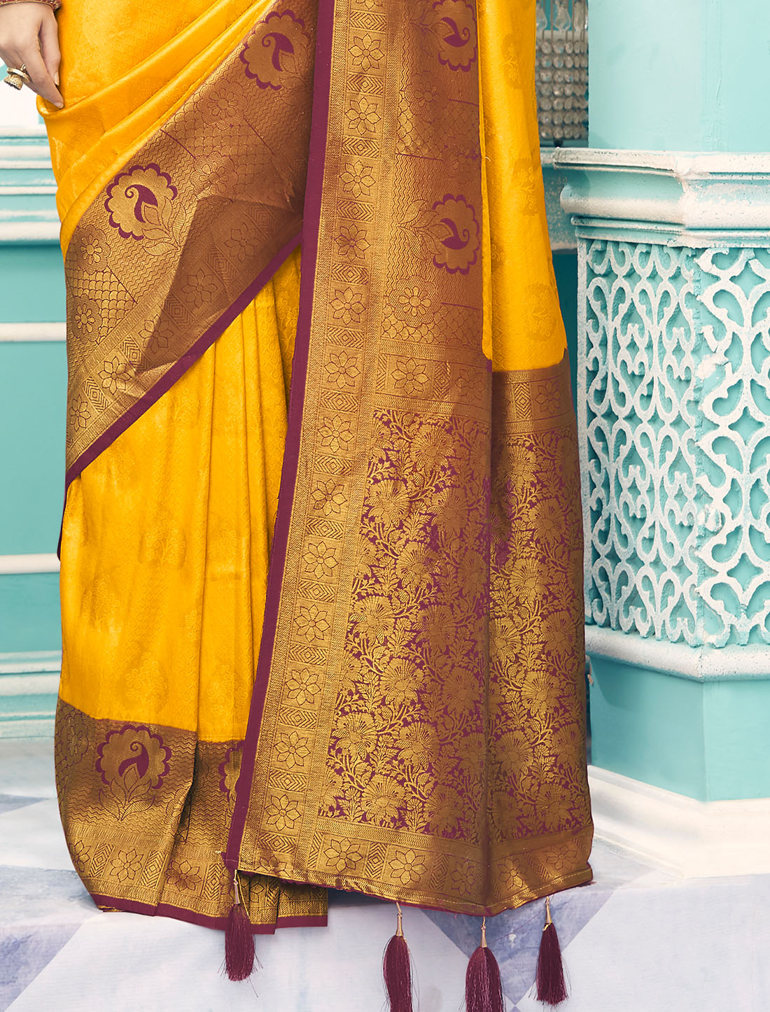 Radiant Reverie: Softy Kubera Pattu Saree by Befashionate