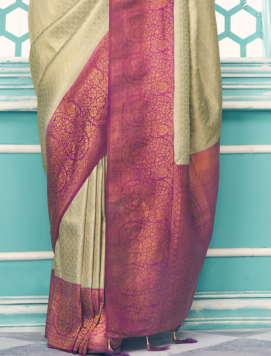 Ethereal Whispers Chaap Dying Softy Kubera Pattu Saree Collection