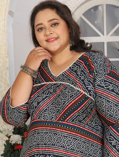 Elegance Latest Big Size Fashion Trends Premium Rayon Long Kurti For Women