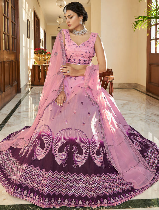 Art Silk Elevate With Wedding Ethnic Embroidered Lehenga Choli