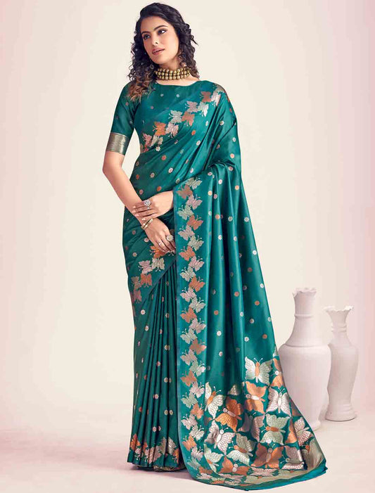 Soft Silk Banarasi Party Wear Weaving Ethnic Saree