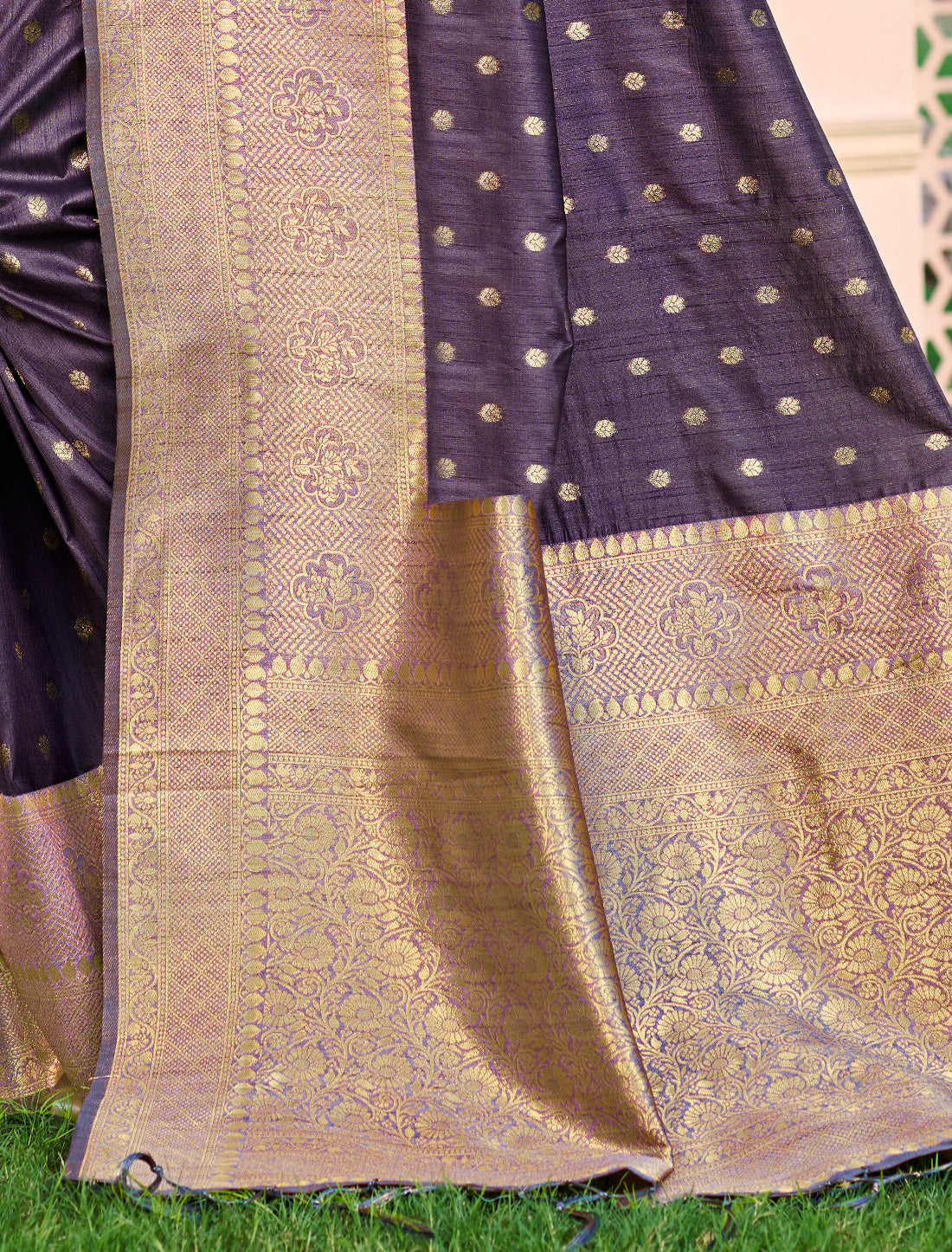 Purple Assam Silk Ethnic Traditional Wear Saree