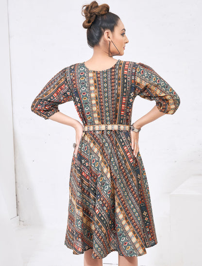 Floral Delight New Printed D Capsul Cotton Dress For Women