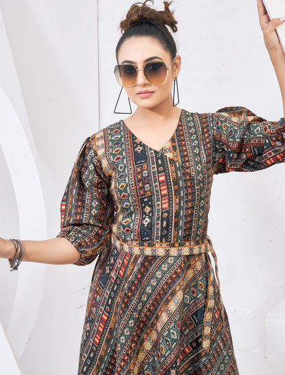 Floral Delight New Printed D Capsul Cotton Dress For Women
