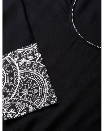 Black Solid A-Line Divena Kurta For Women