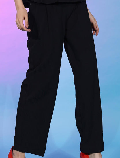 Navy Blue Chic Fancy Designer Co-ord Sets For Women