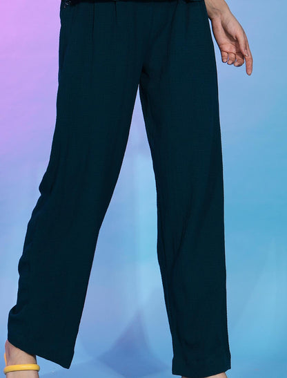 Luxurious Teal Green Fancy Designer Co-ord Sets For Women