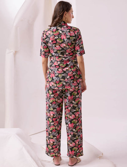 Elevate With Black Print Western Women Co-ord Sets