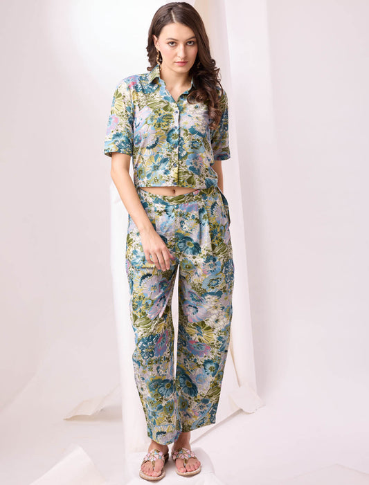 Introducing Multi Color Cotton Print Western Co-ord Sets