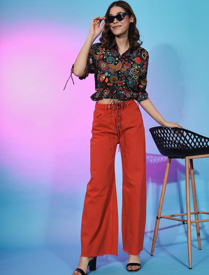 Luxurious Women Top Crafted From Exquisite Fabric Crepe