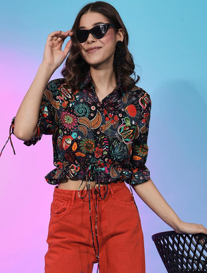 Luxurious Women Top Crafted From Exquisite Fabric Crepe