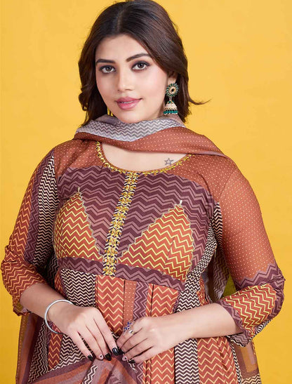 Multi-Color Cotton Elegant And Comfortable Ethnic Salwar Suits