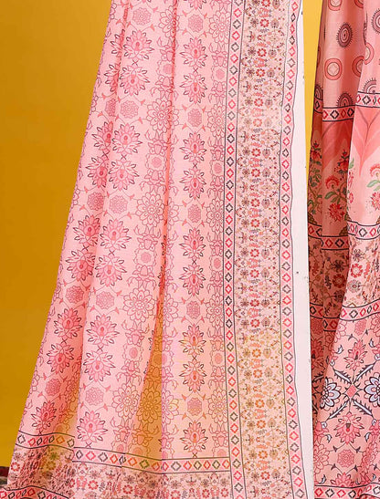 Ethnic Light Pink Mal Cotton Elegant And Comfortable Salwar Suits