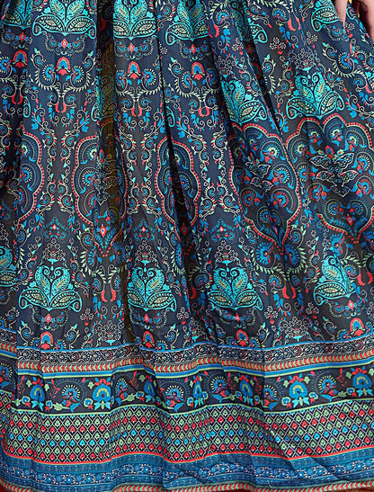 Ethnic Neavy Blue Muslin Elegant And Comfortable Salwar Suits