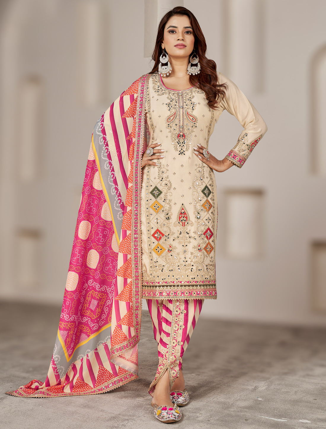 Stylish Freesize Readymade Suit