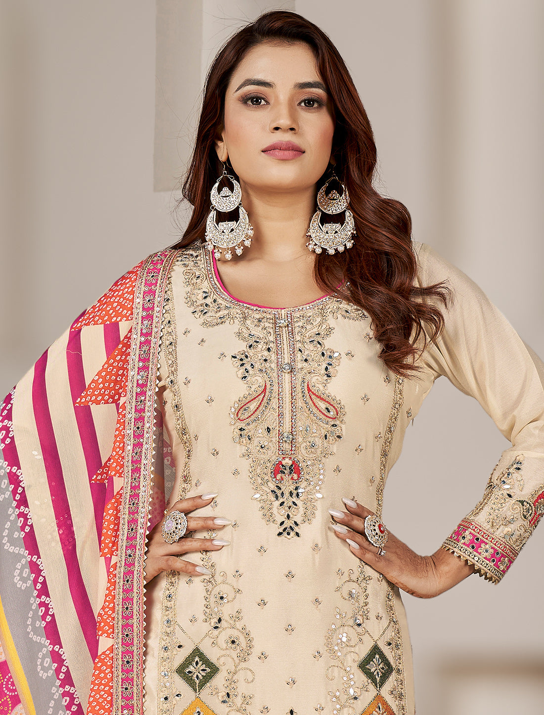 Stylish Freesize Readymade Suit